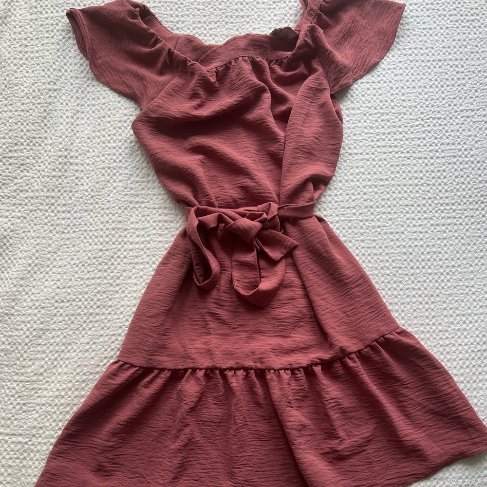 DKNY Ruffled Mini Dress